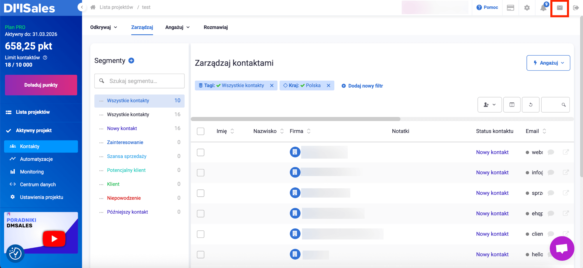 Przejście z DMSales do DMSender