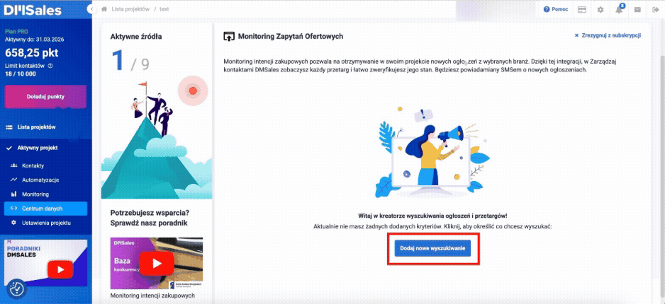 Wyszukiwanie przetargów